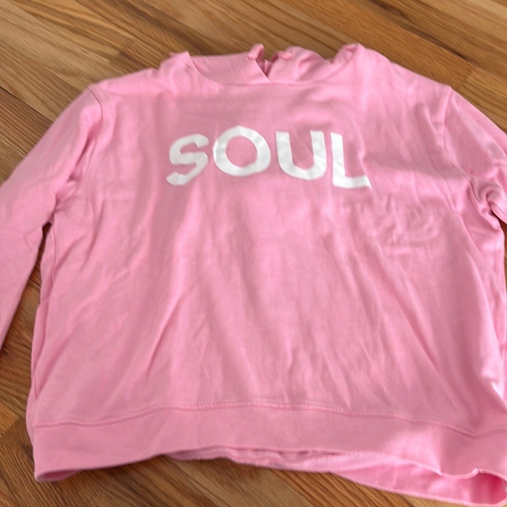 womens slightly oversized SOULCYCLE X SUNDRY hoodie